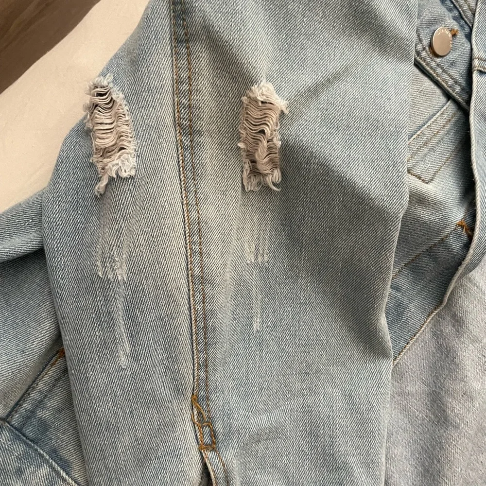 Distressed Jean Jacket - Picture 3 of 5